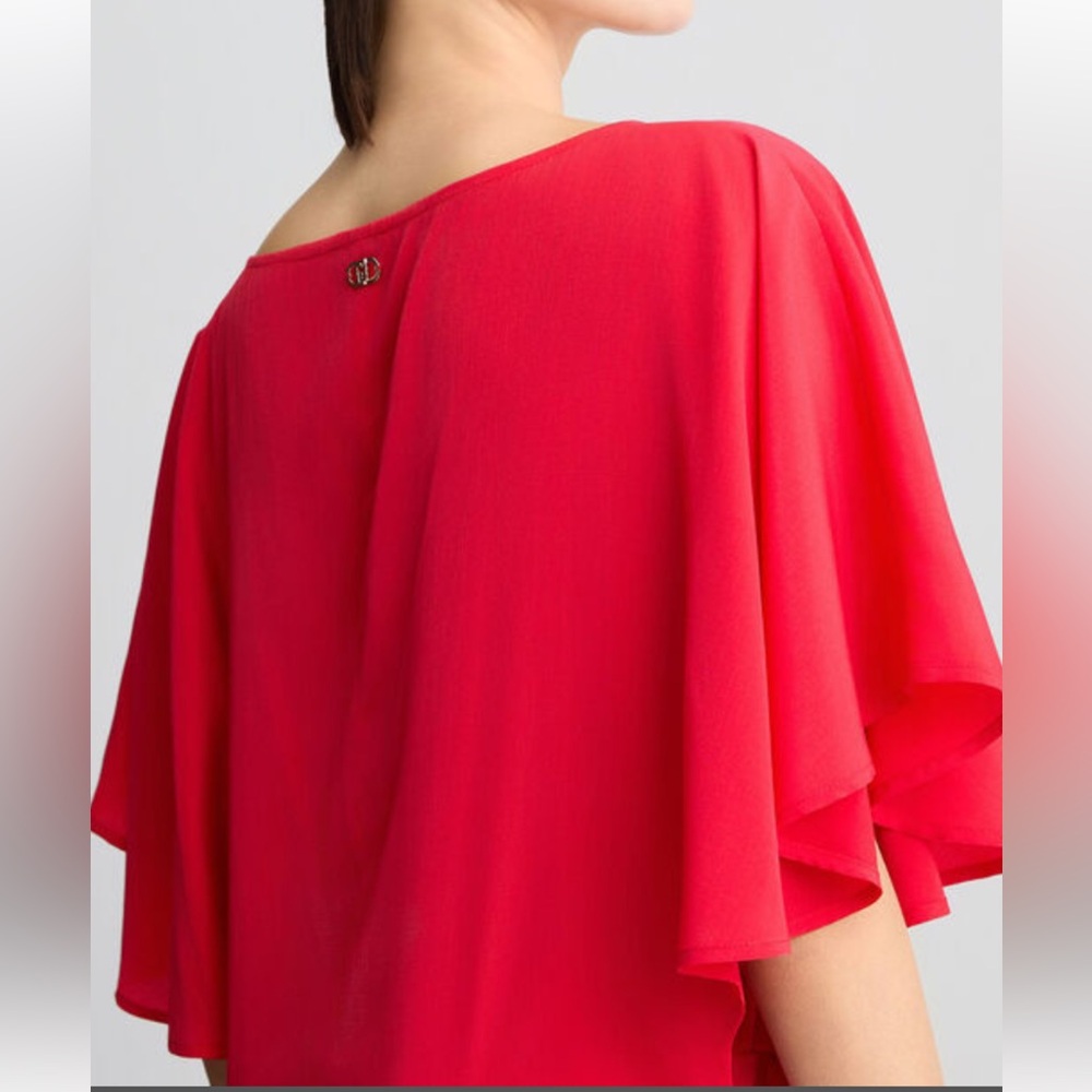 Marciano Vibrant Red Silk Blouse - Size XS